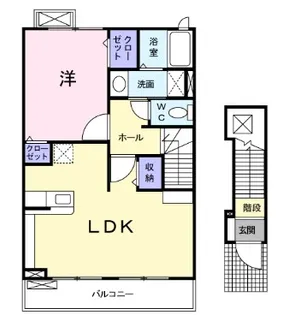 エバートン【2階】の間取り