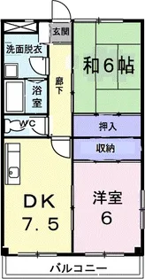 メルベーユⅠ号館【3階】の間取り