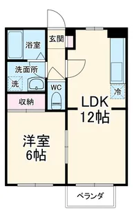 アクアシティー【203号室】の間取り