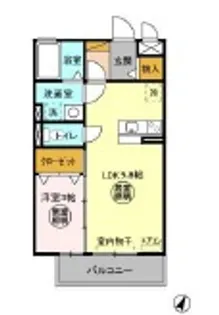 PRINCESS Ⅰ【3階】の間取り