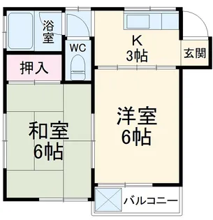 ヒルサンライズ2【102号室】の間取り