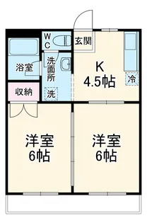 第二アサヒハイツ【202号室】の間取り