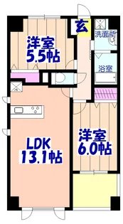 サンピタリア東船橋【3階】の間取り