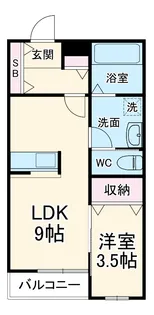 ミレイ【2階】の間取り
