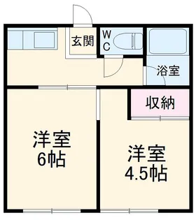 高橋アパート【202号室】の間取り