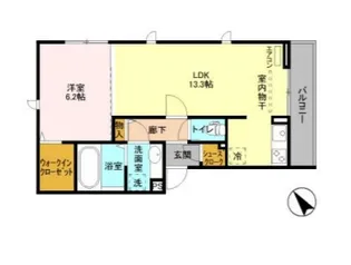 カーサL【3階】の間取り