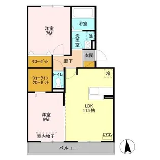 ルシェリア【3階】の間取り