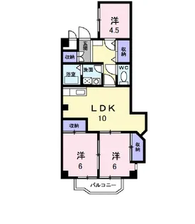 パステルビラ光陽【2階】の間取り
