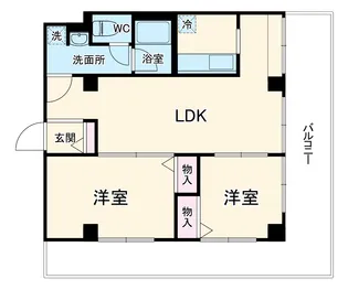 アールスリー川越【5階】の間取り