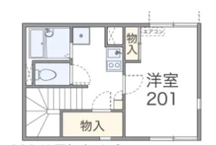 レオネクストグレンジ藤塚Ⅰ【2階】の間取り