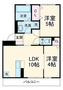 グランドゥールヒルⅡ【2階】の間取り