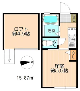 G・Aヒルズ川崎/小倉【202号室】の間取り