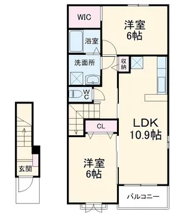 プランドールⅠ【2階】の間取り