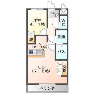 メゾン・ドゥ・チエ【1階】の間取り