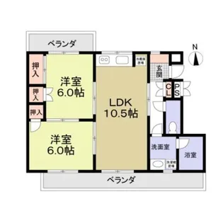 アムス厚木【3階】の間取り