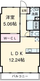 PIVOTマンション広沢【3階】の間取り