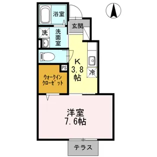桜アベニュー【1階】の間取り