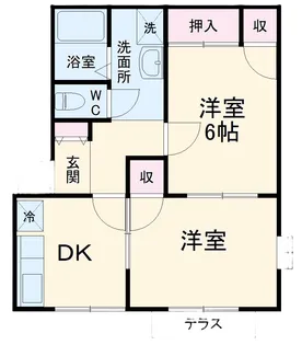 サンパレス【1階】の間取り
