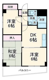 ラ・グラントゥース【2階】の間取り
