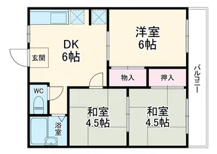 照ハイツ【1階】の間取り