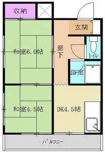 望月荘【2F号室】の間取り