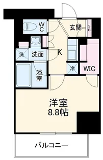 リージア海老名ビナフロント【5階】の間取り