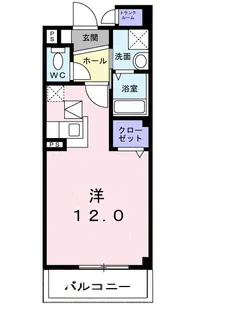 プランドール朝倉【1階】の間取り