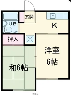 大竹ハイツ【203号室】の間取り