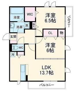 アークヒルズ二宮【2階】の間取り