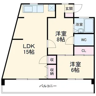 あさひビル【4C号室】の間取り