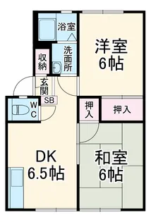 シーサイドヴィラB【2階】の間取り