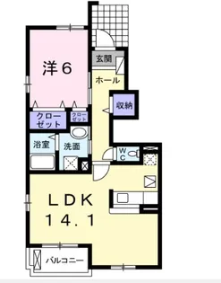 メゾン りら B【1階】の間取り