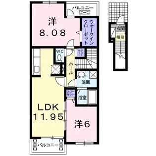 フォレスト・ヒル【2階】の間取り