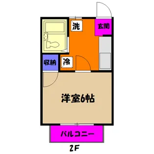 エヌズハウス【101号室】の間取り