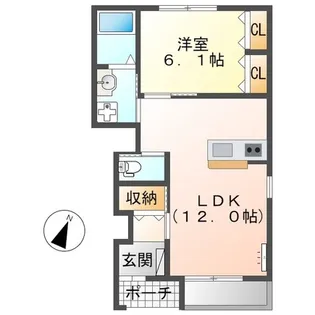 フェリオ【1階】の間取り