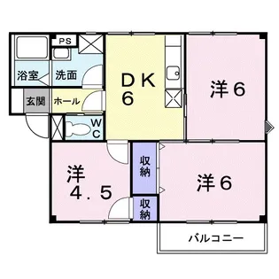 プラドールA2【2階】の間取り