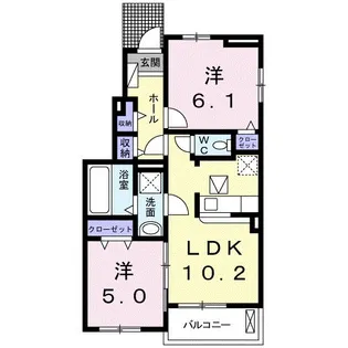 ソレイユ・ルヴァン【1階】の間取り