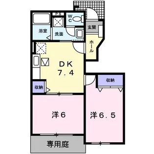 アメニティー神野【1階】の間取り