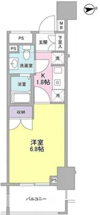 レキシントン・スクエア新宿御苑【8階】の間取り