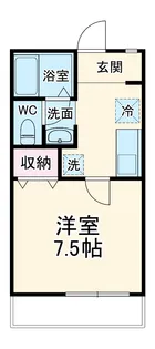 エムズクレイドル【206号室】の間取り