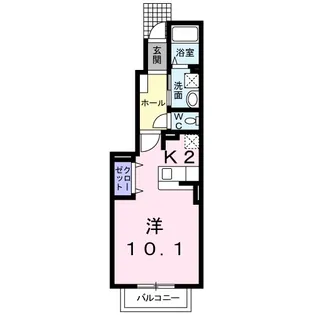 メゾンド ジュン【1階】の間取り