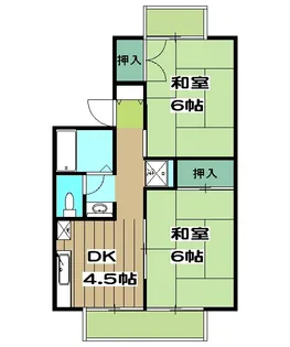 セジュールPOPO【203号室】の間取り