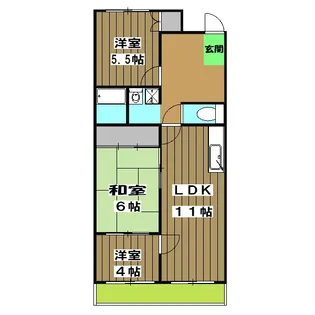 ONマンション【405号室】の間取り