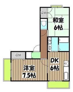シャルマン桂川【101号室】の間取り