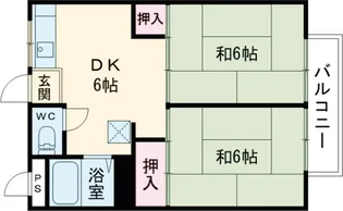 清水セカンドハイツ【205号室】の間取り