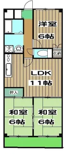 シャルレ8番館【0203号室】の間取り