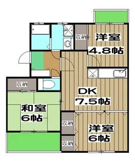 カーサNAKAMURA【201号室】の間取り