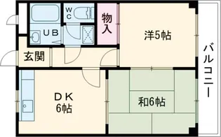 メゾン紫【201号室】の間取り