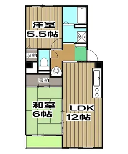 ボーヴァンベール【3階】の間取り