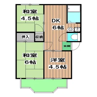 ウィンディア出雲【B102号室】の間取り